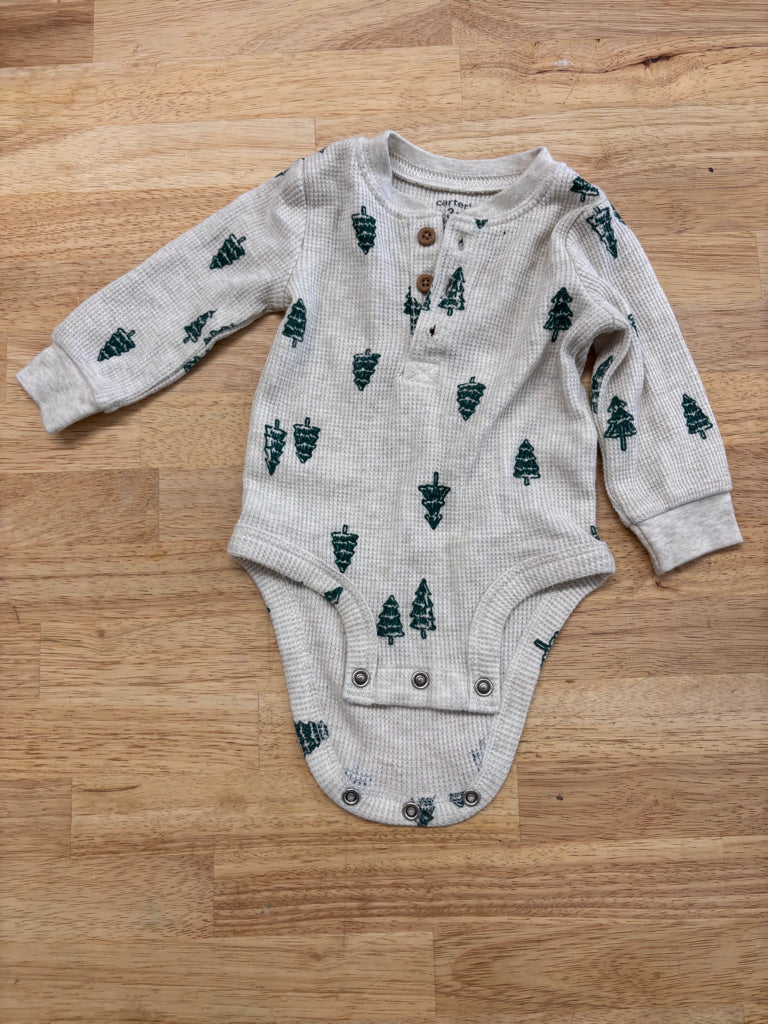 Carter’s Christmas Tree Waffle Bodysuit – 3 Months