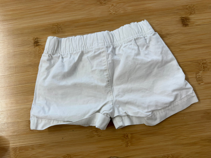 Carter's Chino Shorts – 2T | White Pink Bow Girl Fit | Play