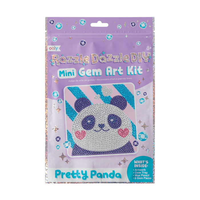 Razzle Dazzle DIY Gem Art Kit - Pretty Panda - Nest and Sprout - Ooly