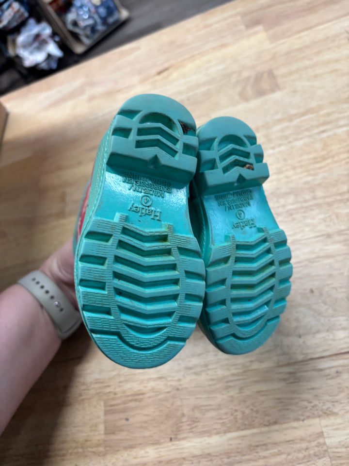 Hatley Unicorn Rain Boots Pink Mint | Size 4