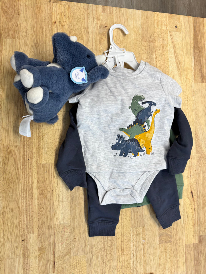 Flapdoodles Dinosaur Set – 6-9M NWT