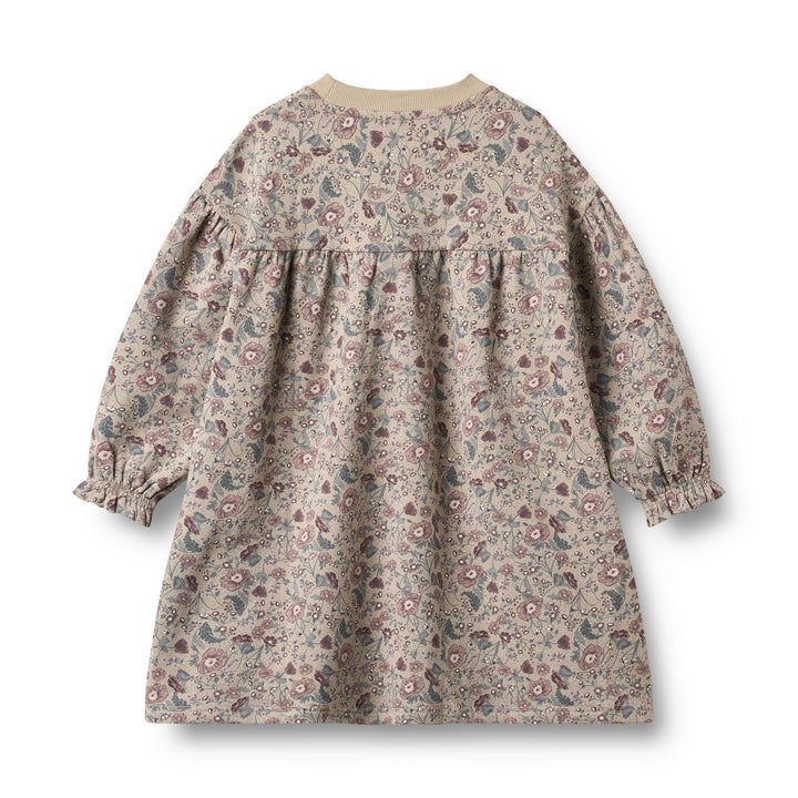 Wheat Sweat Dress Lilja - Soft Sand Flowers