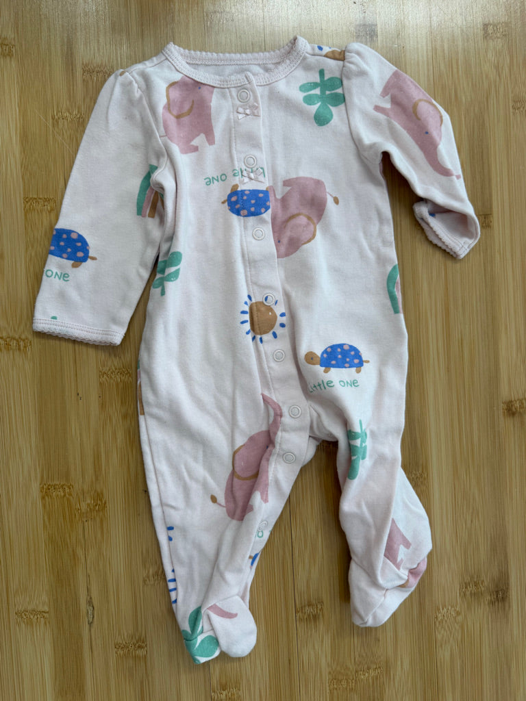 Carter's Snap-Up Sleeper – 3M | Elephant Print Button-Up