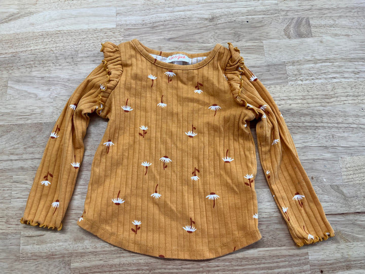 Zara Mockneck Long Sleeve – Mustard Yellow 9–12 Months