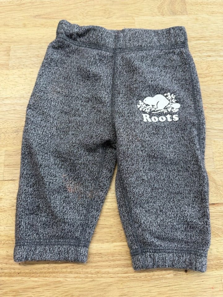 Roots Joggers – 3–6M | Grey imperfect - Nest and Sprout - Consignment
