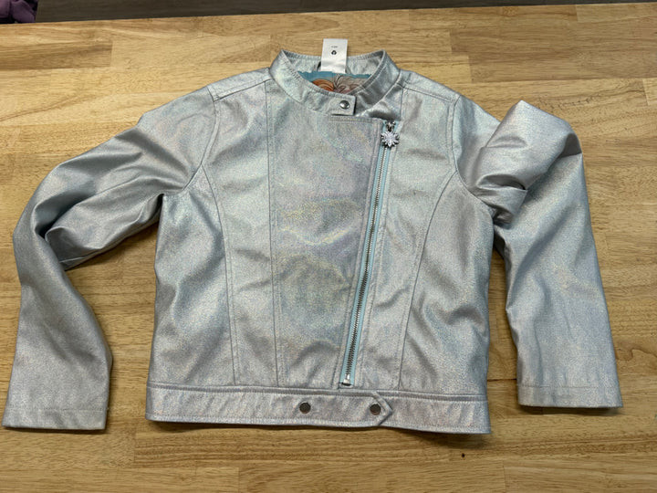 Disney Frozen Faux Leather Jacket – 9/10 | Silver | Play
