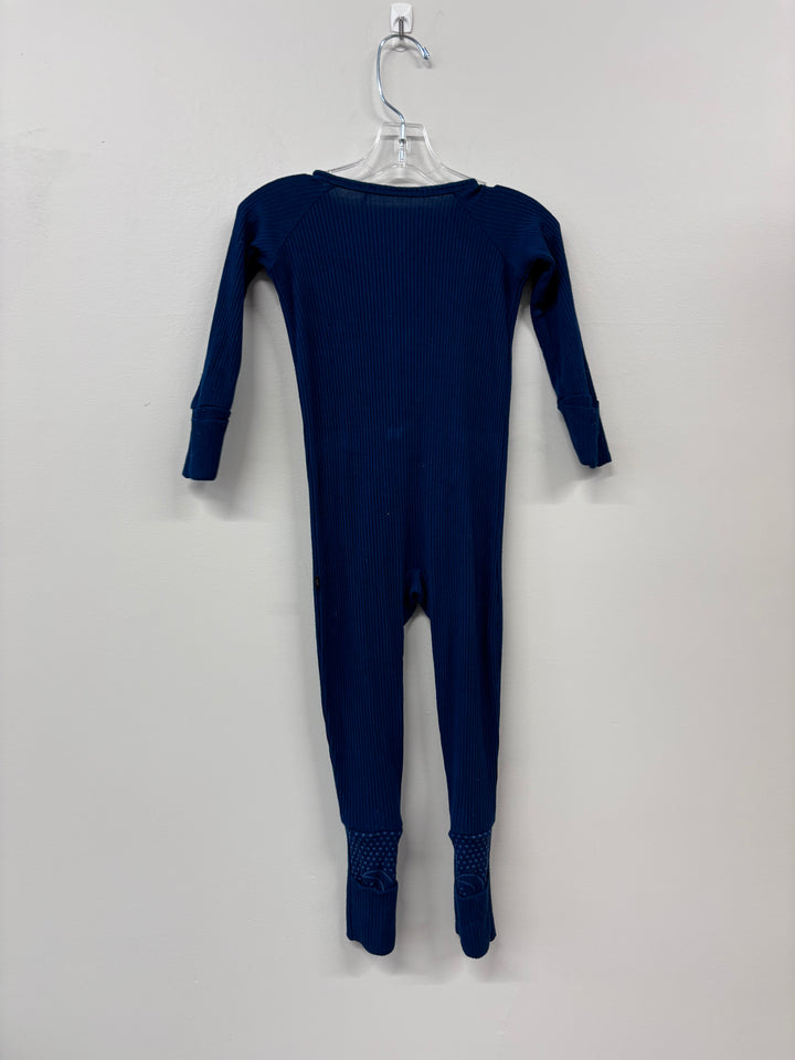 The Sleepy Sloth 6-12 Month Sleeper (Ribbed Navy Blue)