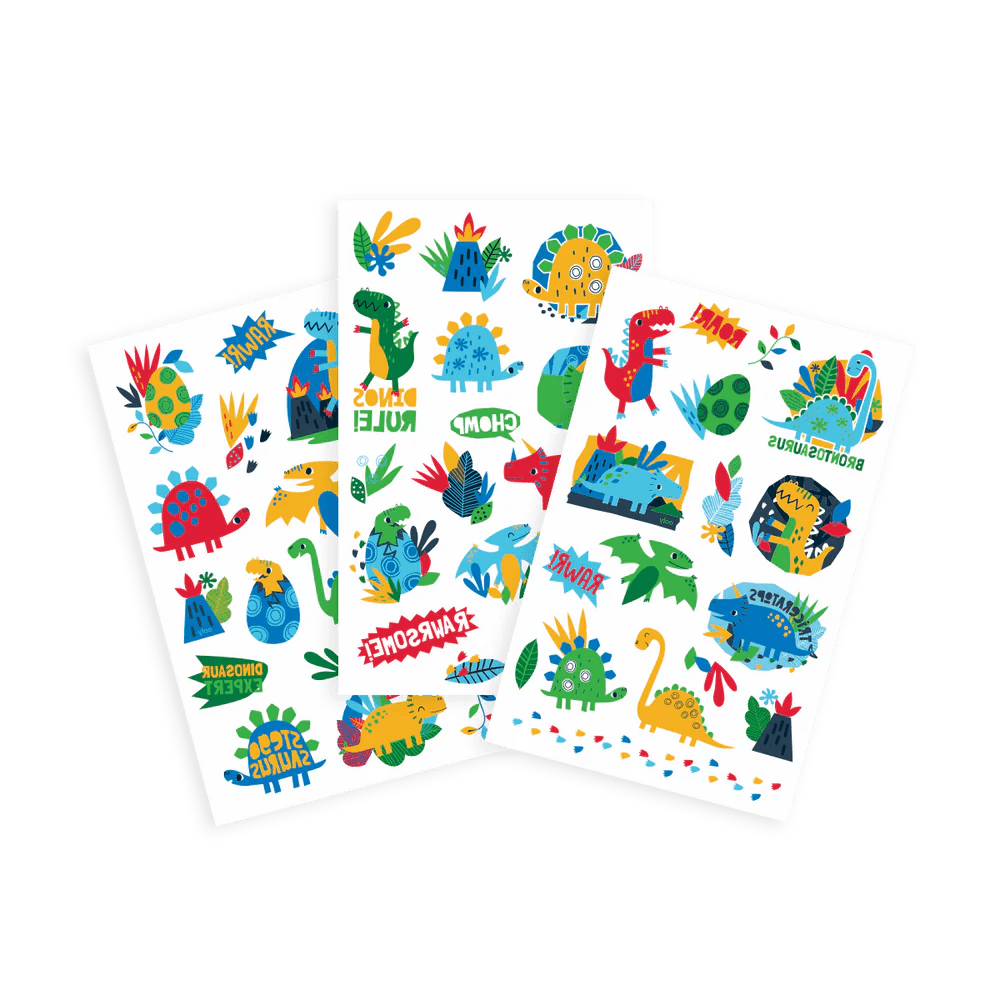 Tattoo Palooza Temporary Glitter Tattoo: Dino Days - Nest and Sprout - Ooly