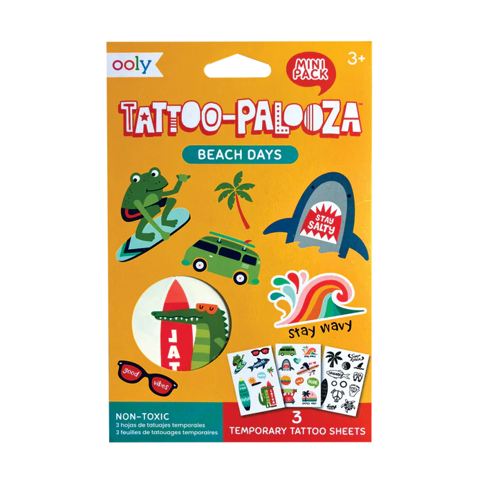 Mini Tattoo Palooza Temporary Tattoos | Beach Days  FNAL SALE