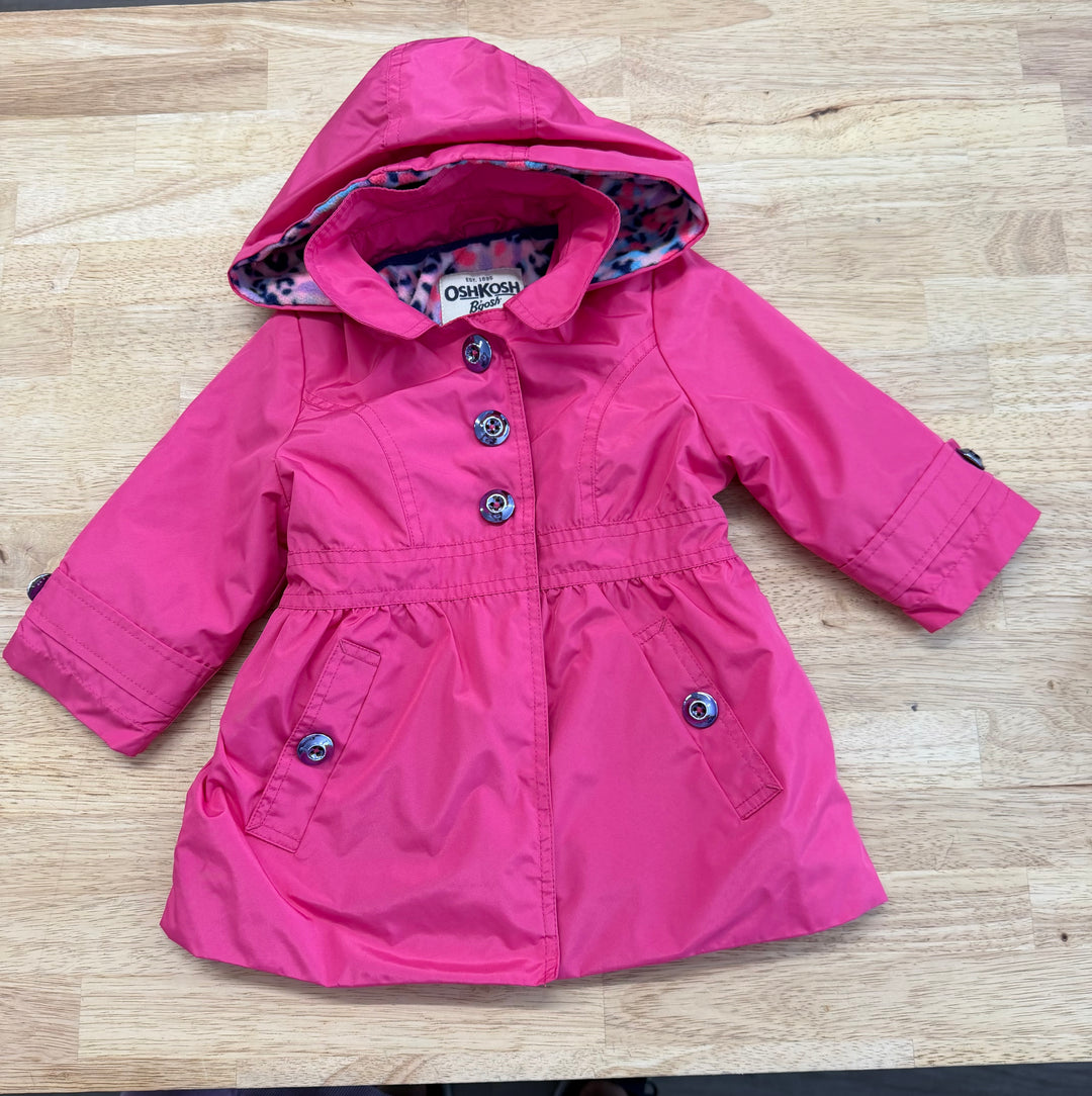 OshKosh B'Gosh Metallic pink Hooded Jacket – 12M