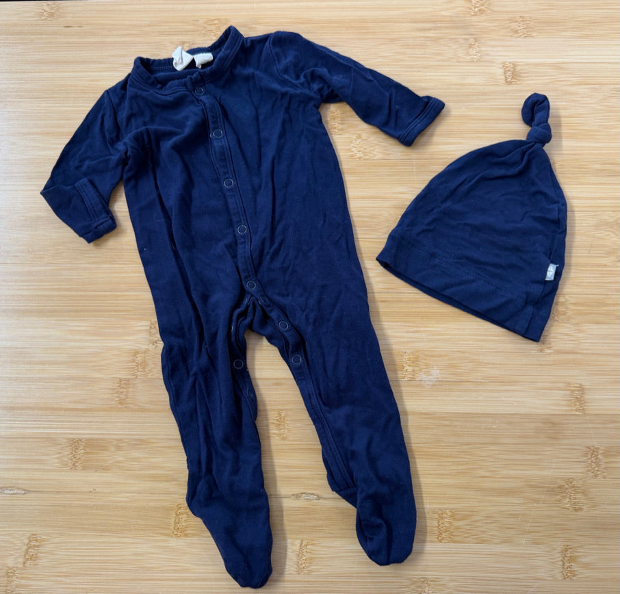 Kyte Baby Snap Sleeper & Knotted Hat Set – Newborn