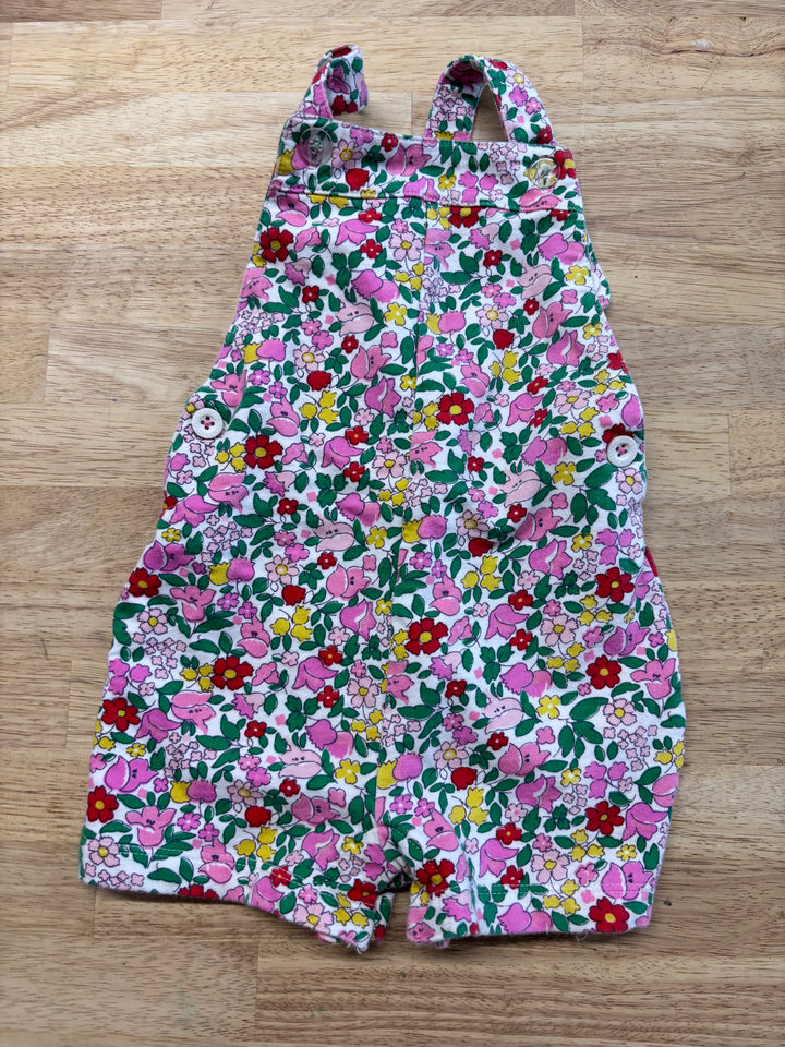 Baby Boden Floral Short Overalls 12–18M