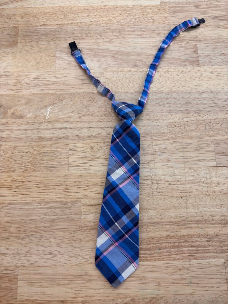 Children’s Place Adjustable Plaid Tie – 24M to 4T - Nest and Sprout - Consignment
