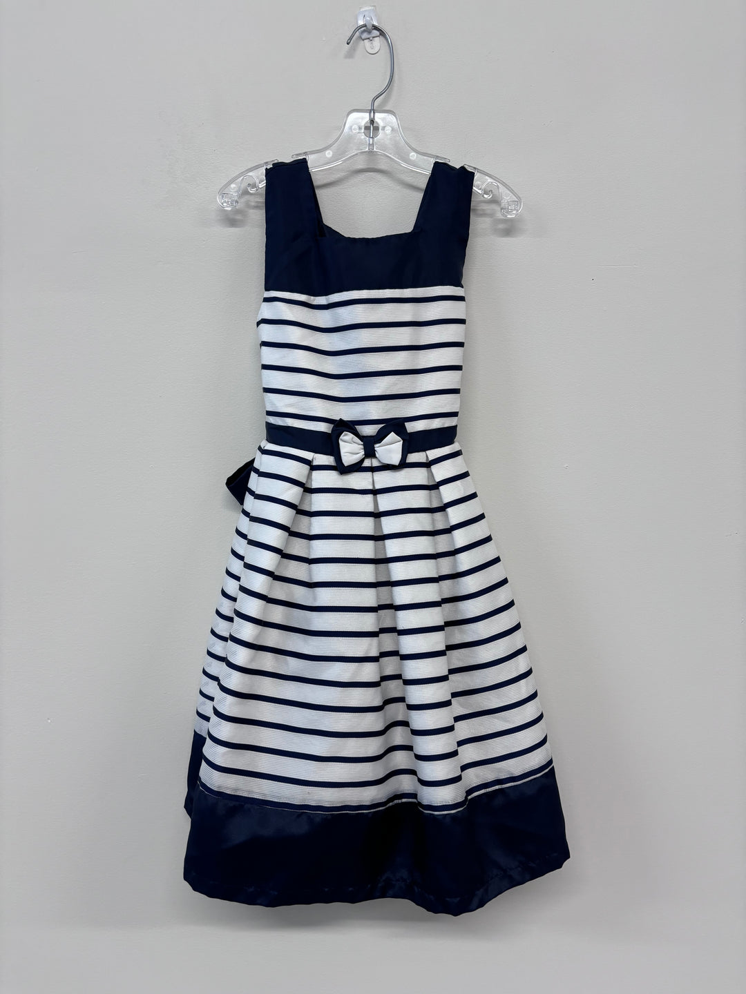 Jona Michelle 6 Dress Navy Stripes