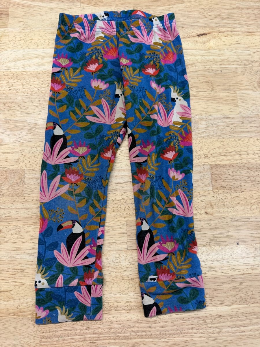Little & Lively Toucan Blue Print Legging – 2T | Play - Nest and Sprout-Consignment