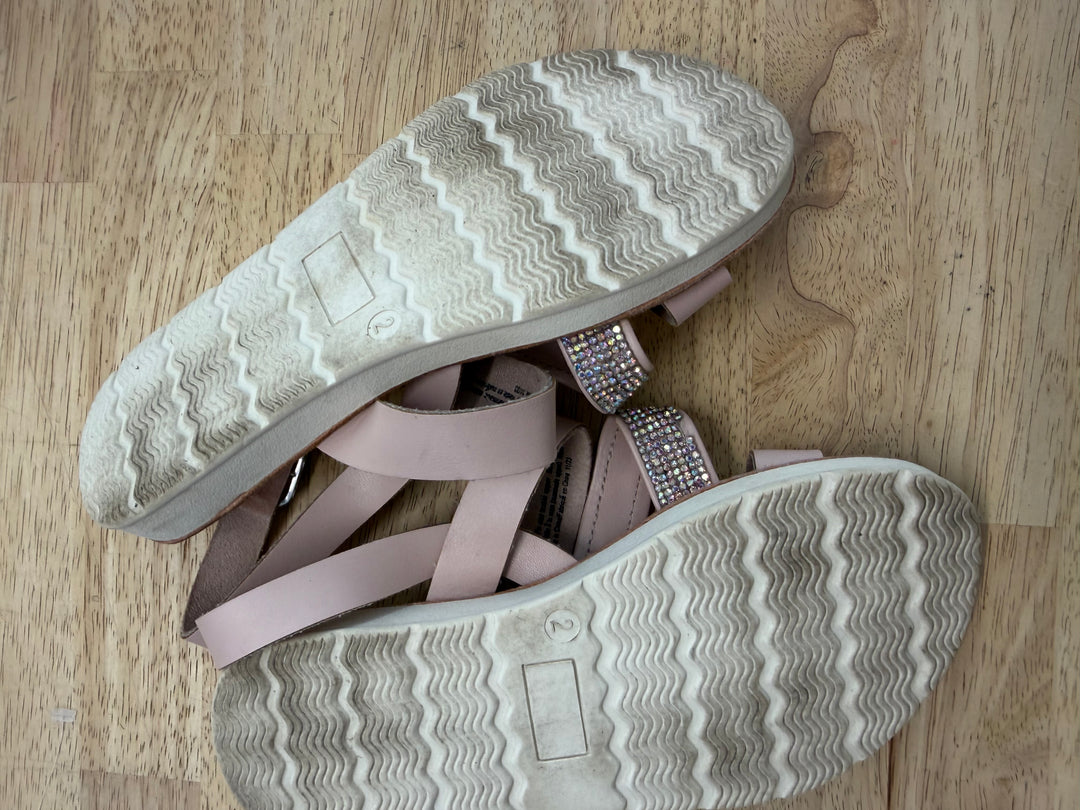 Seychelles Open-Toe Sandals – Junior 2 (EU 33) | Pink Bling Ankle Strap