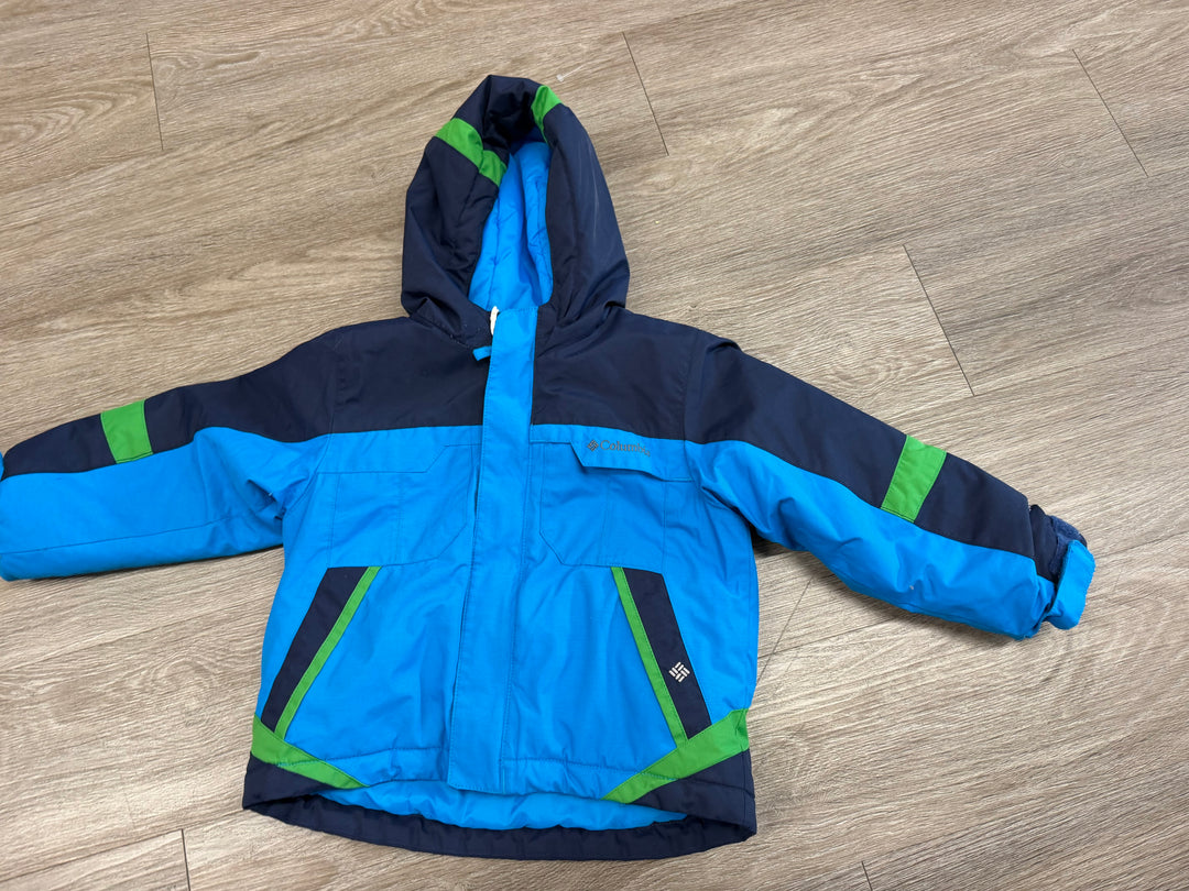 Columbia Grow With Me Winter Jacket – 3T | Navy and Bright Blue | Includes Snow Skirt
