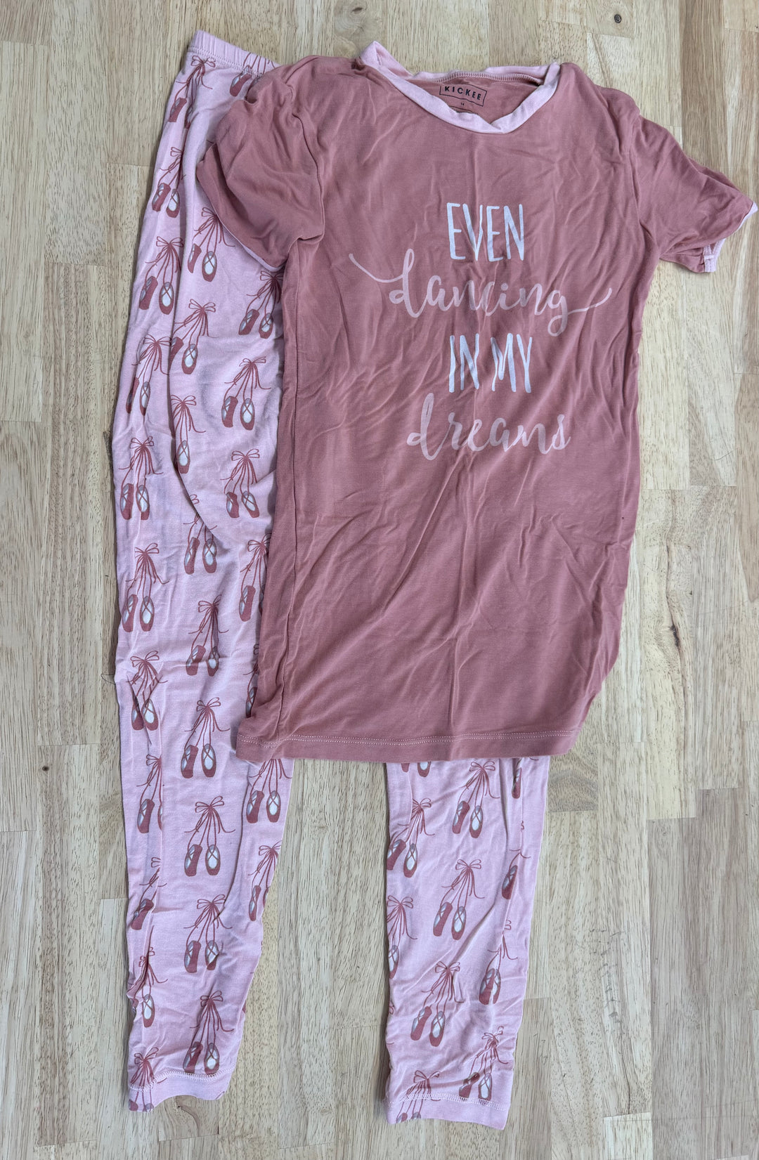 Kickee Pants Even Dancing in My Dreams Ballet PJ Set – 14 | Bamboo Light Wear