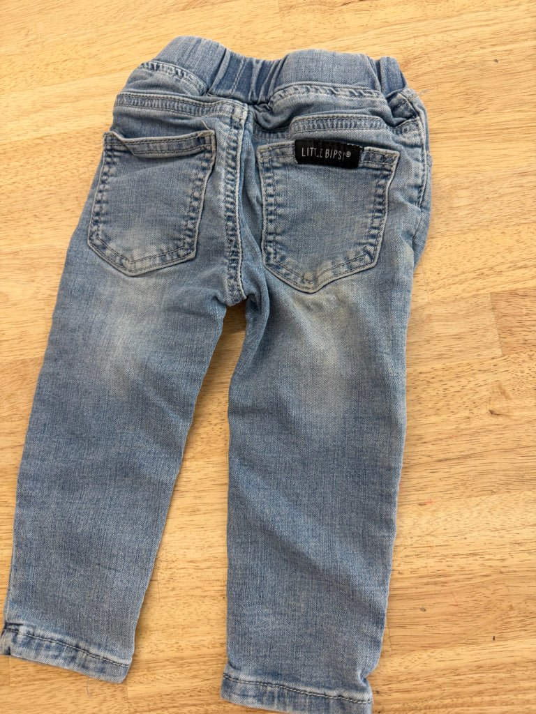 Little Bipsy Jeans – 18–24M | Light Wash Denim - Nest and Sprout - Consignment