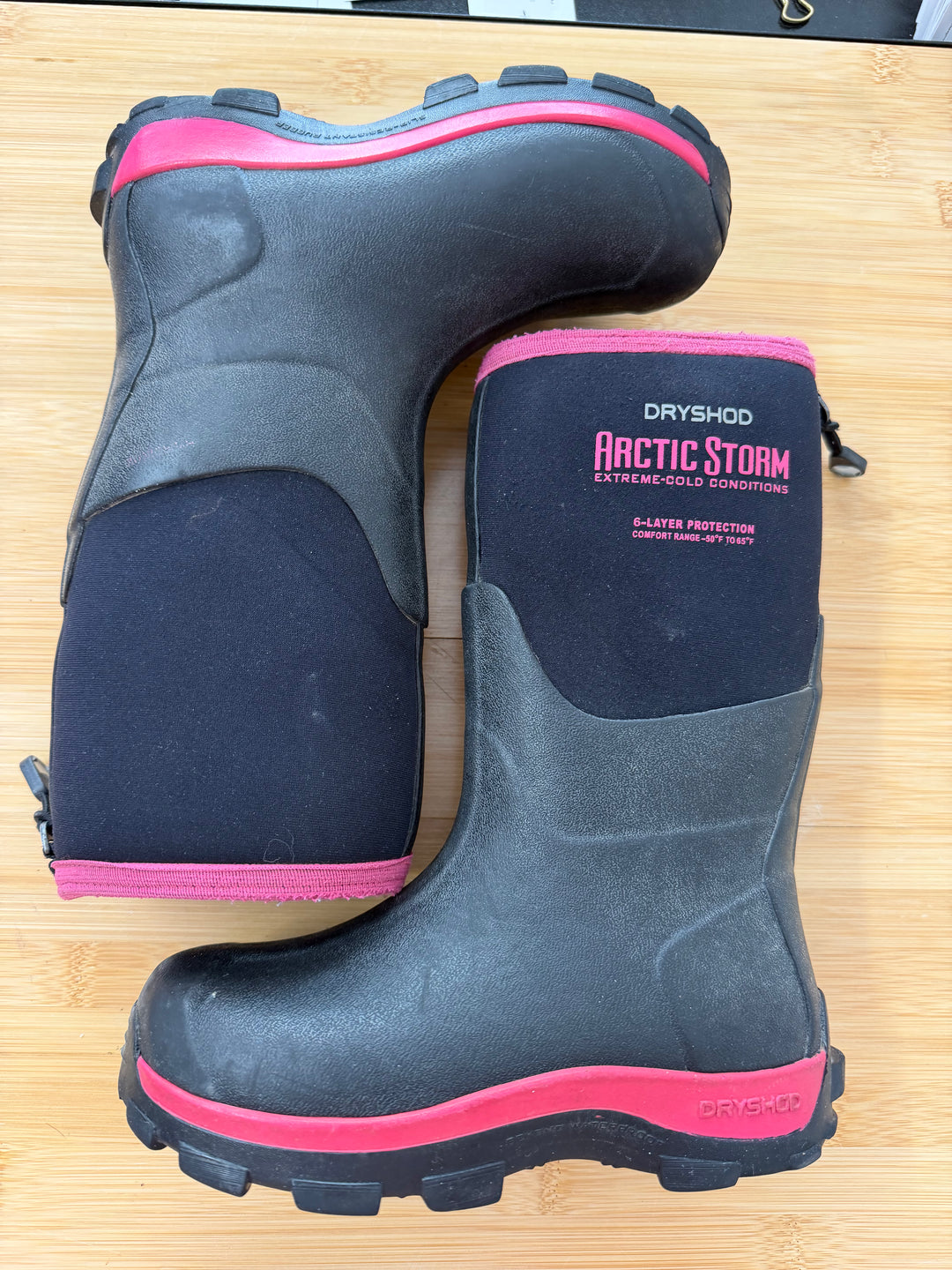 Dry Shod Kids Arctic Sport Extreme Cold Boot – 1 (EU 32) | Pink -50°F 6-Layer | Play