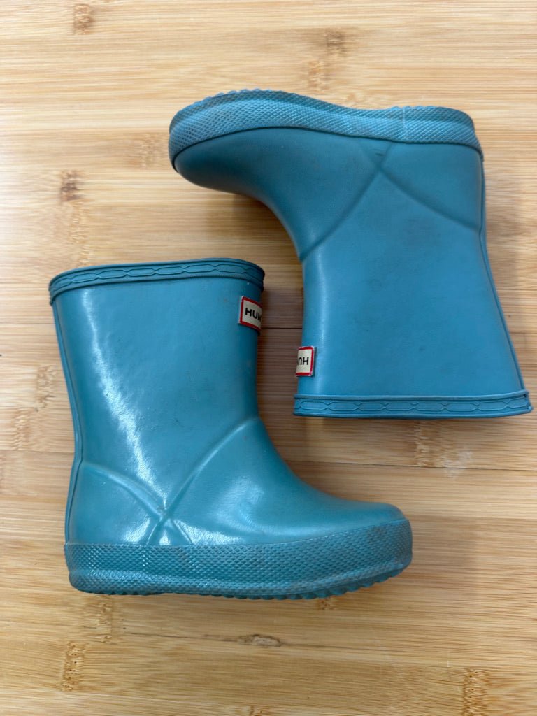 Hunter Rain Boots – US 6 (EU 22) | Teal | Play - Nest and Sprout-Consignment
