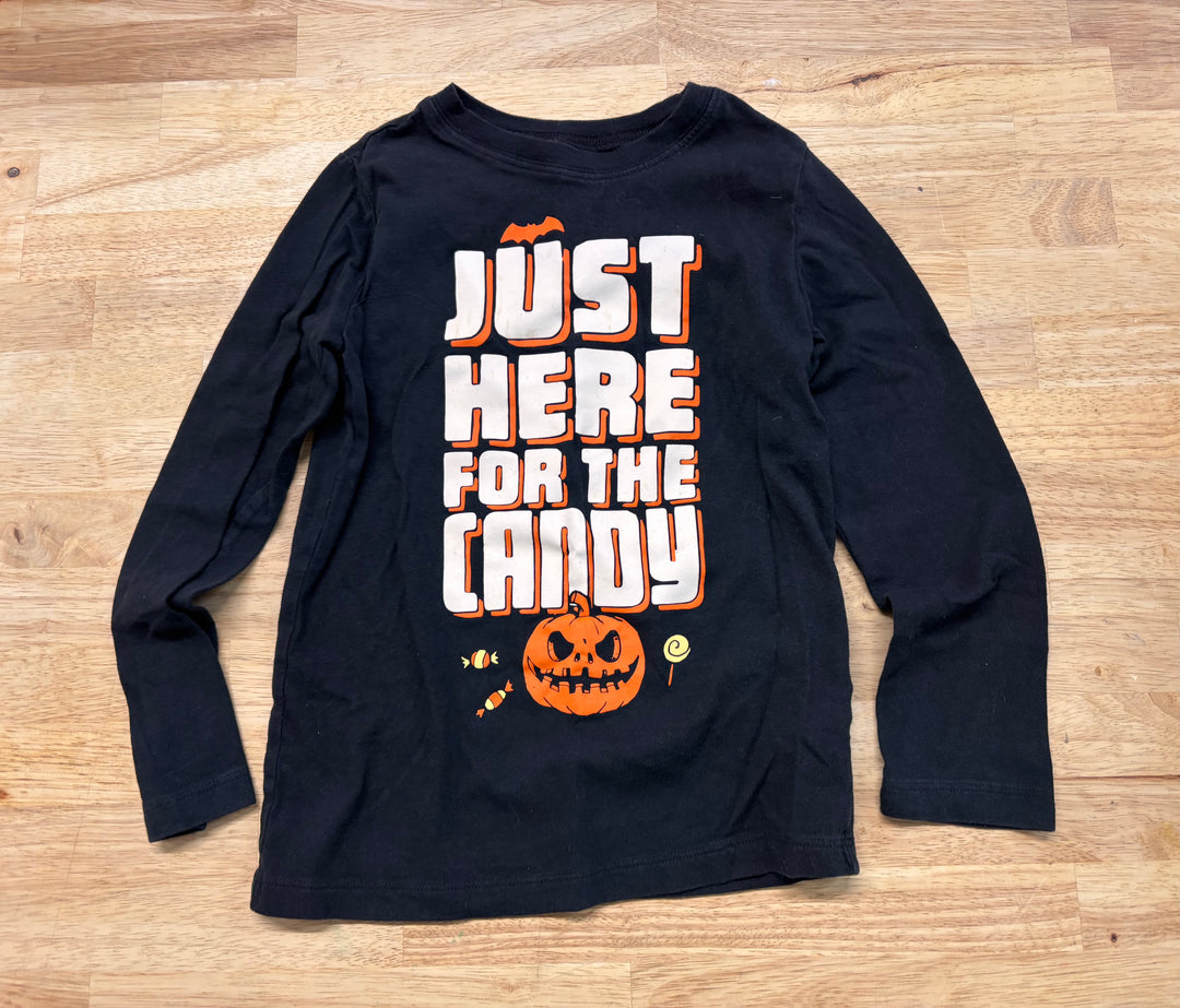 OshKosh Halloween Tee “Just Here for the Candy” – Size 6X
