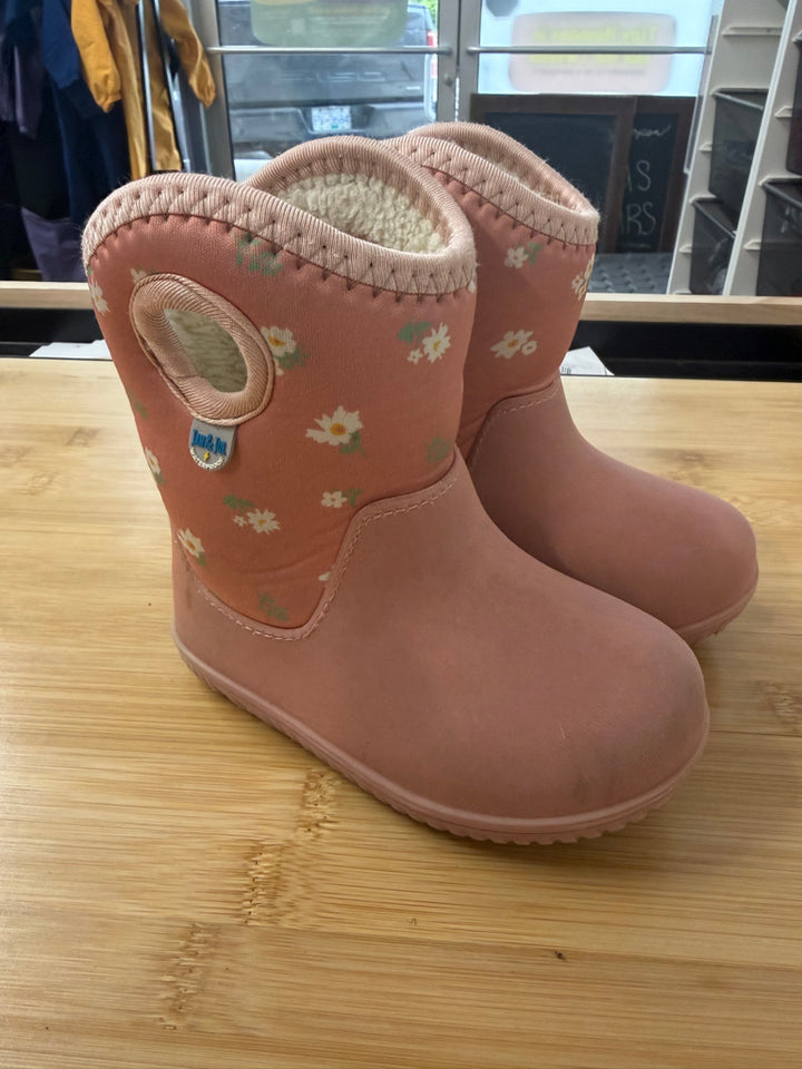 Jan & Jul Stay-Dry Lite Winter Boots 8 | Pink Floral 0 to -10°C Excellent