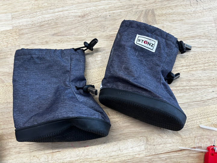 Stonz Booties Dark Grey Rubber Sole | Size XL