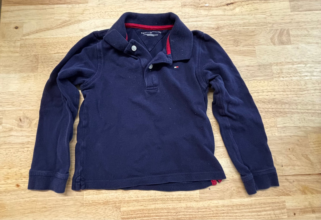 Tommy Hilfiger Size 4T Long Sleeve Polo – Blue