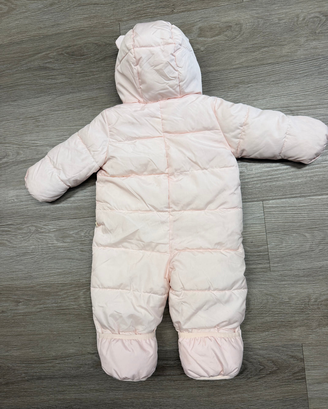 Gap Insulated Snowsuit – 3–6M | Light Pink Fold-Over Hands & Feet | Play
