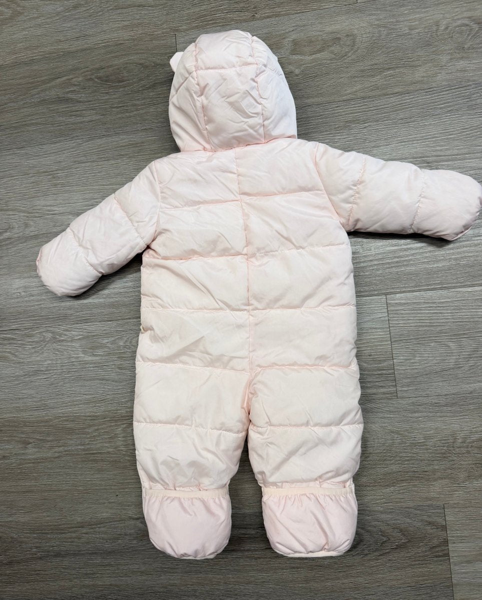 Gap Insulated Snowsuit – 3–6M | Light Pink Fold-Over Hands & Feet | Play - Nest and Sprout-Consignment