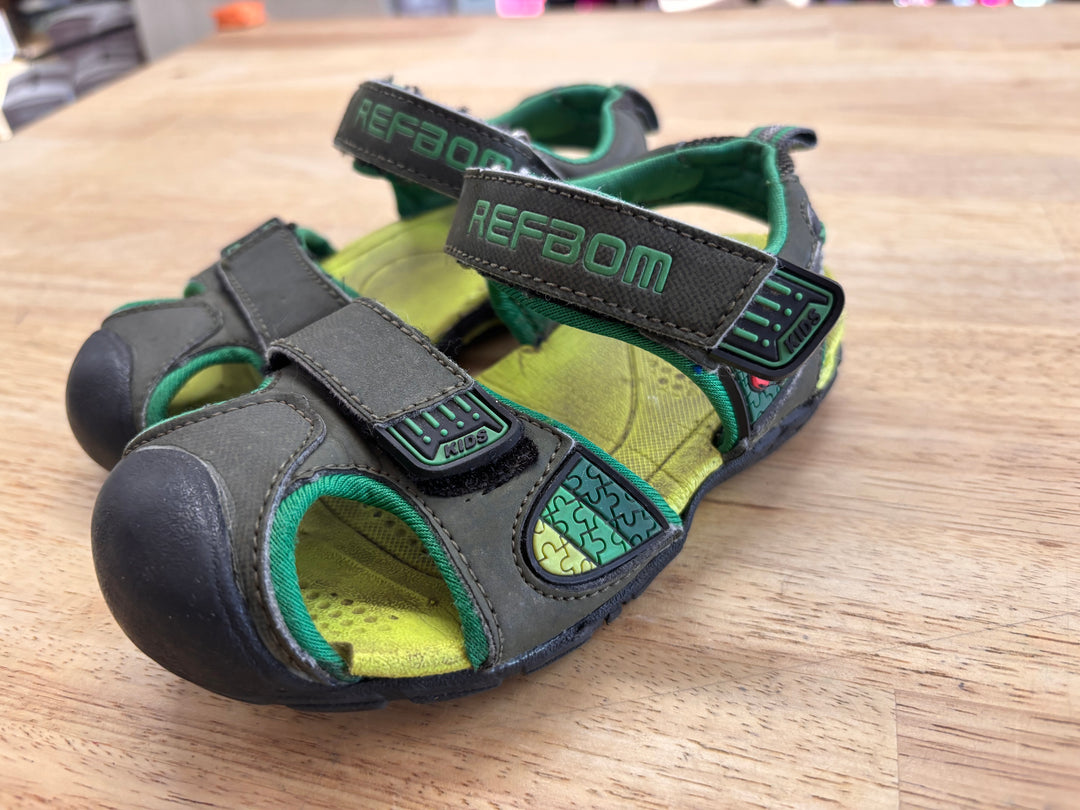 Refbom Sandals – Size 8 Green & Grey