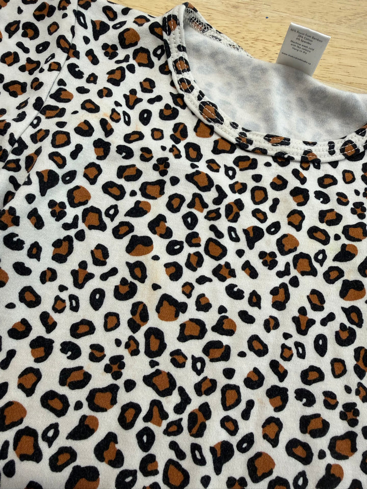 Little & Lively Dress – 1/2T | Leopard Cheetah Print with Orange Gore | Play