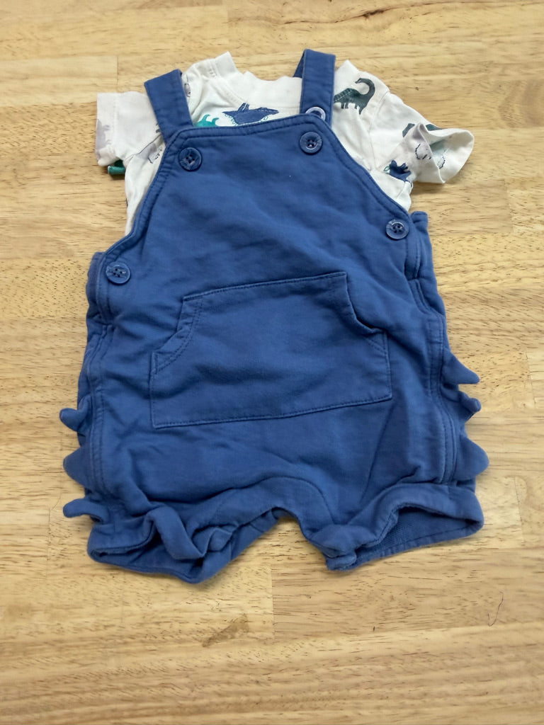 Carter's Short Overalls & Matching Shirt Set – 3M