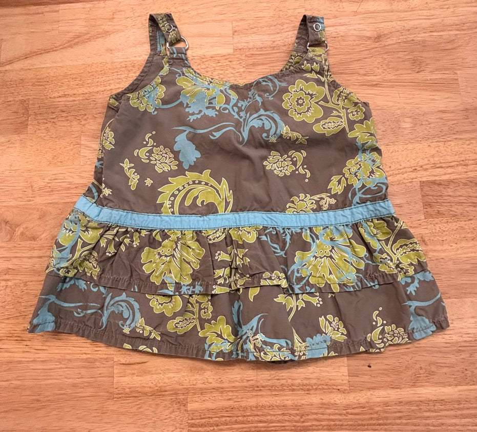 BIU 3T Top - Grey/Blue/Green Pattern with Side Zipper