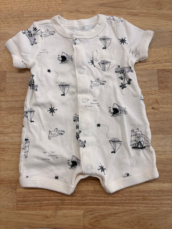 Carter’s Romper – NB (Shark Scene)
