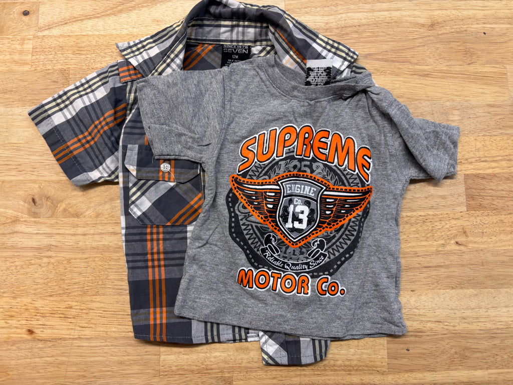 Quad Seven Two-Piece Set – 12M Engine Graphic