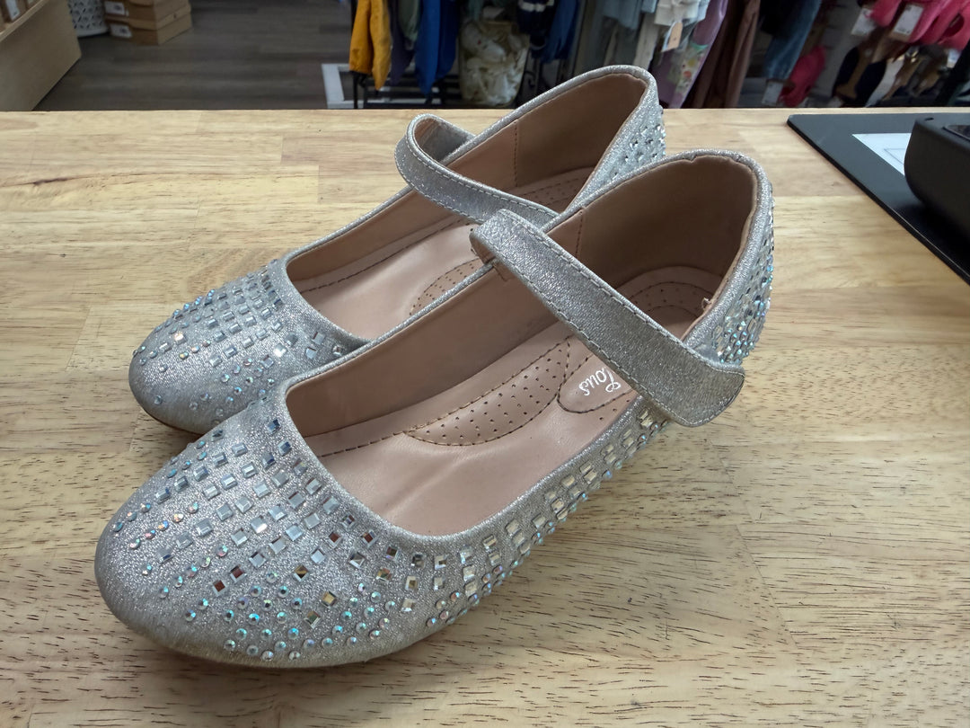 Fabulous Sparkle Embellished Heels – Junior 3 (EU 34) | Silver Special Occasion