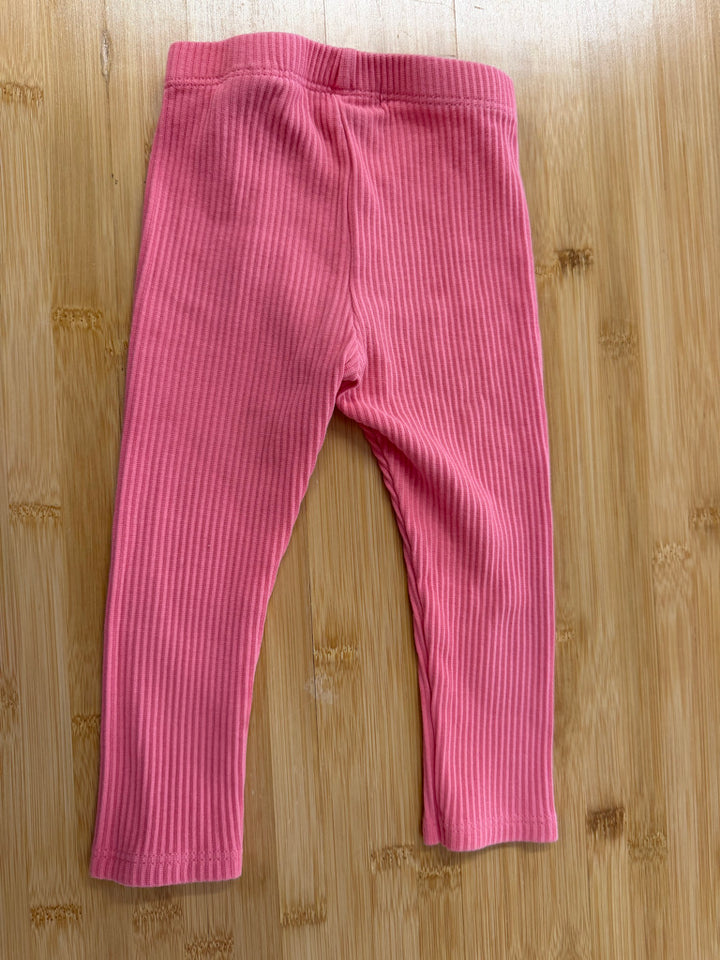 Souris Mini Ribbed Knit Leggings – 12–18M | Pink