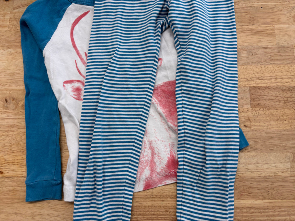 Tea Collection 2-Piece Pajamas 8Y – Blue Stripe Deer