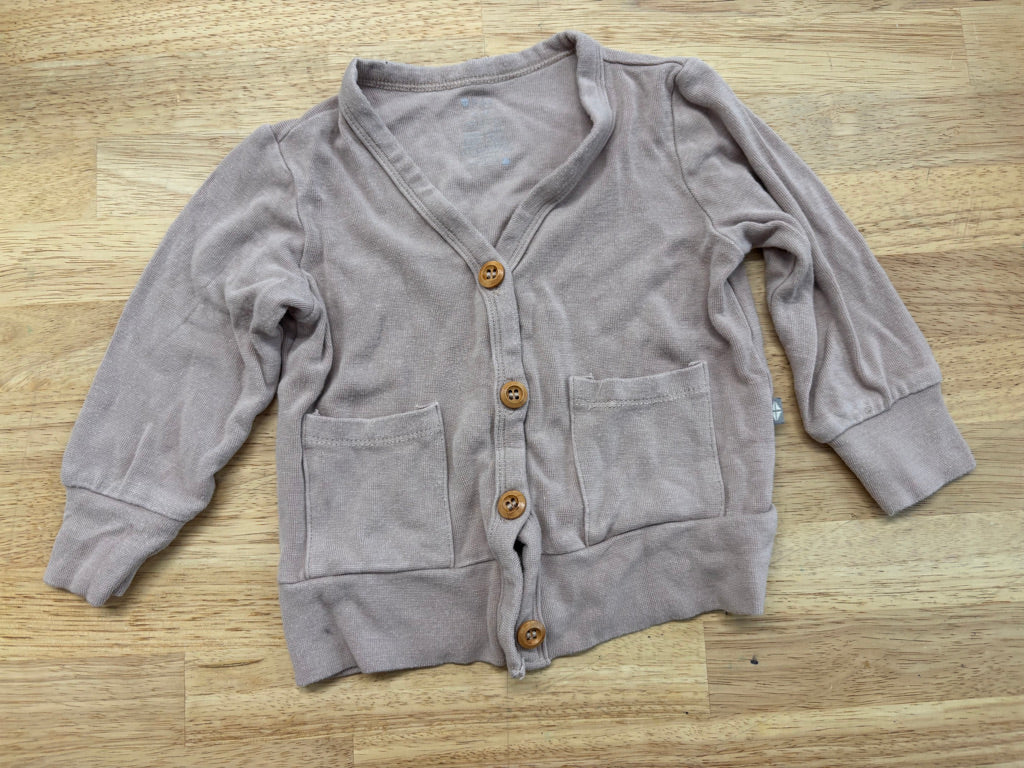 Kyte Baby Cardigan 6–12M - Light Brown