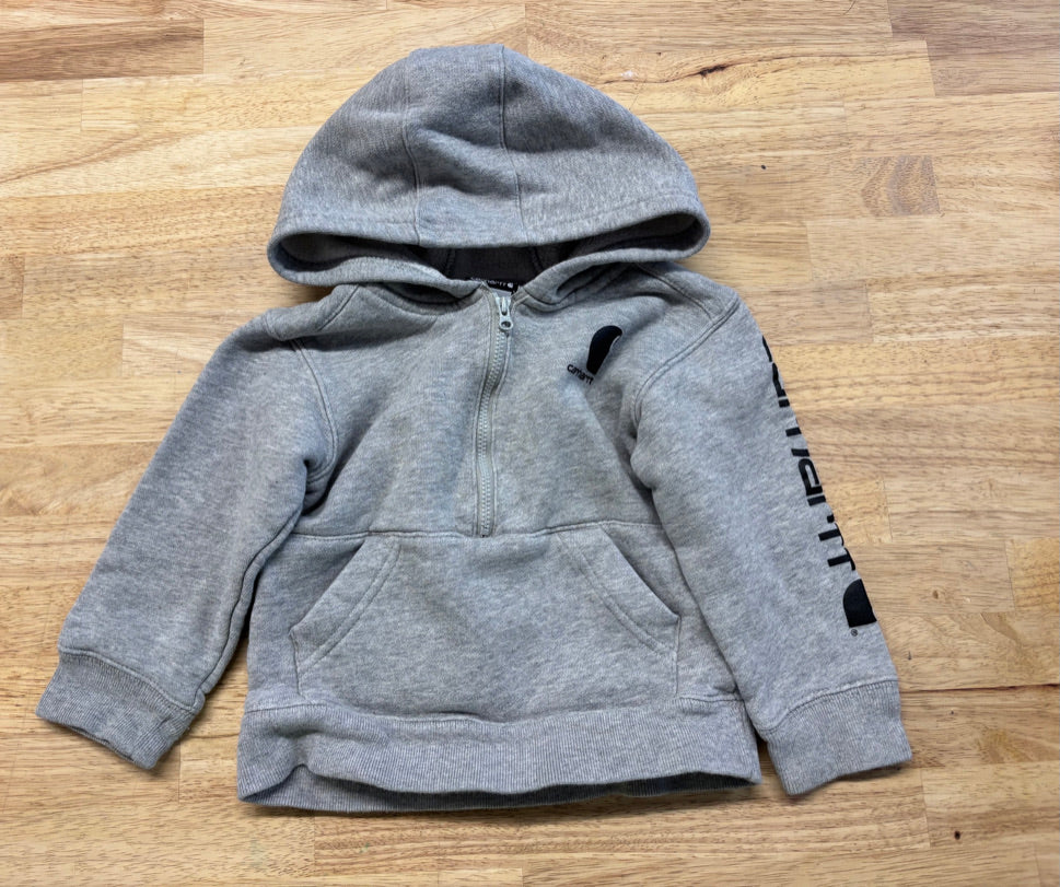 Carhartt 2T Grey Quarter-Zip Hoodie