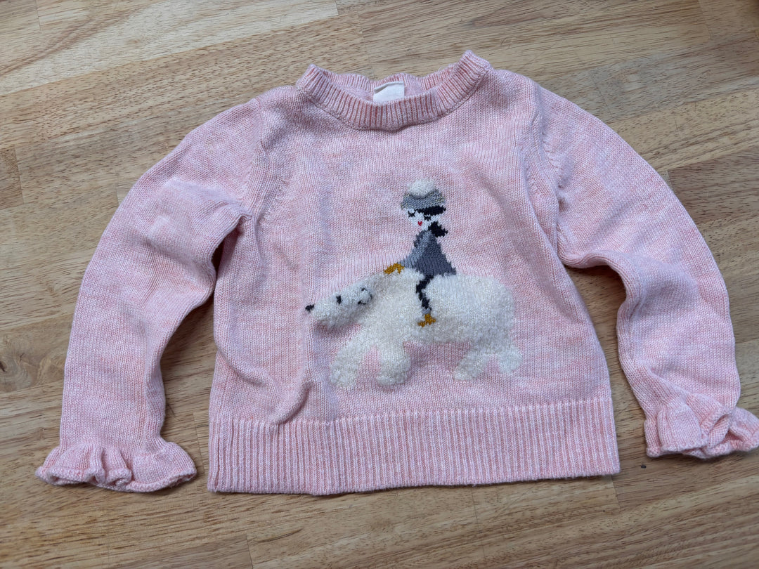 Baby Gap Knit Sweater – Size 2Y Polar Bear Scene
