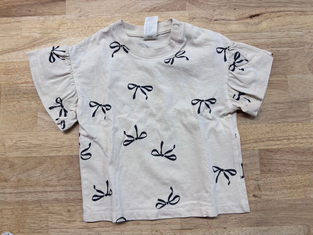 H&M Ruffle Sleeve Shirt – 6-9M