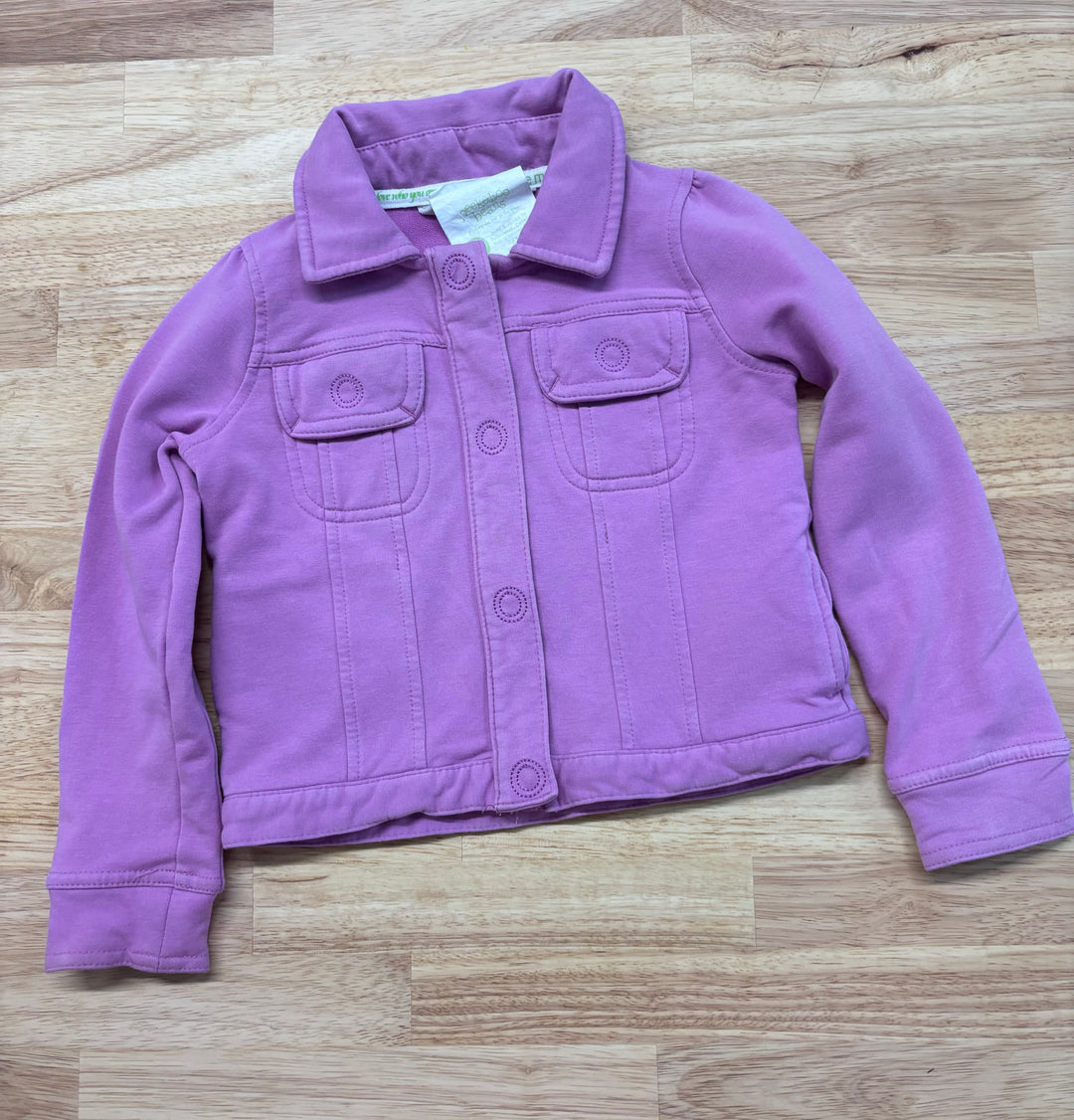 Peekaboo Beans Purple Zip-Up Freestyle Jacket