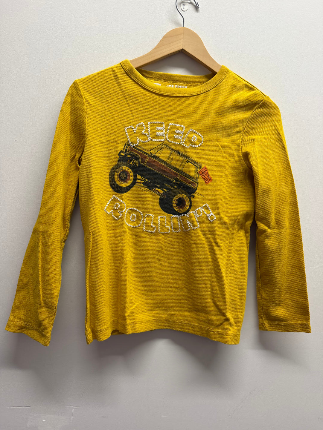 Joe Fresh Keep Rollin' Waffle Graphic Long Sleeve – 10/12