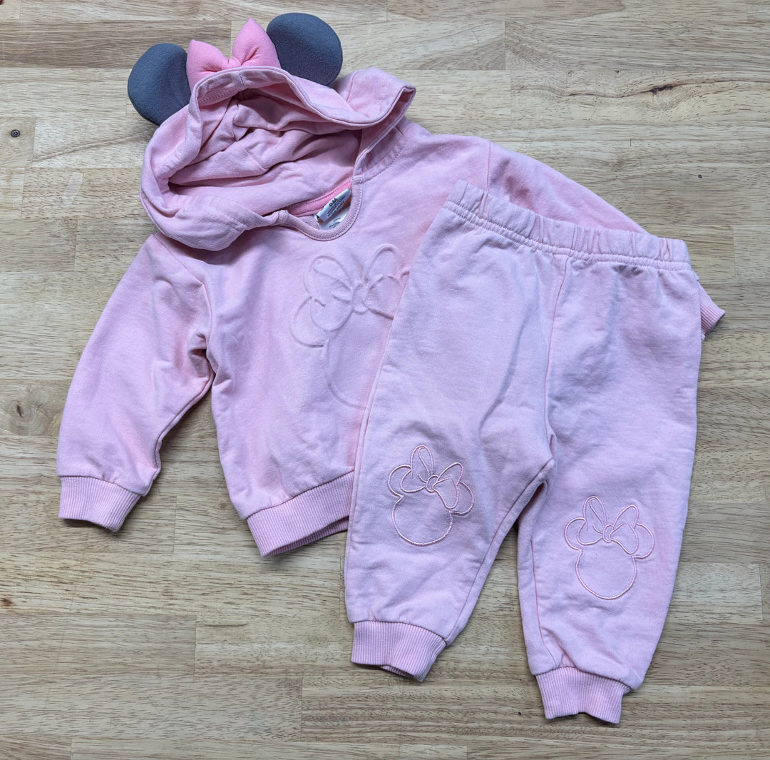 Disney Baby Minnie Sweatshirt & Jogger Set – 9M