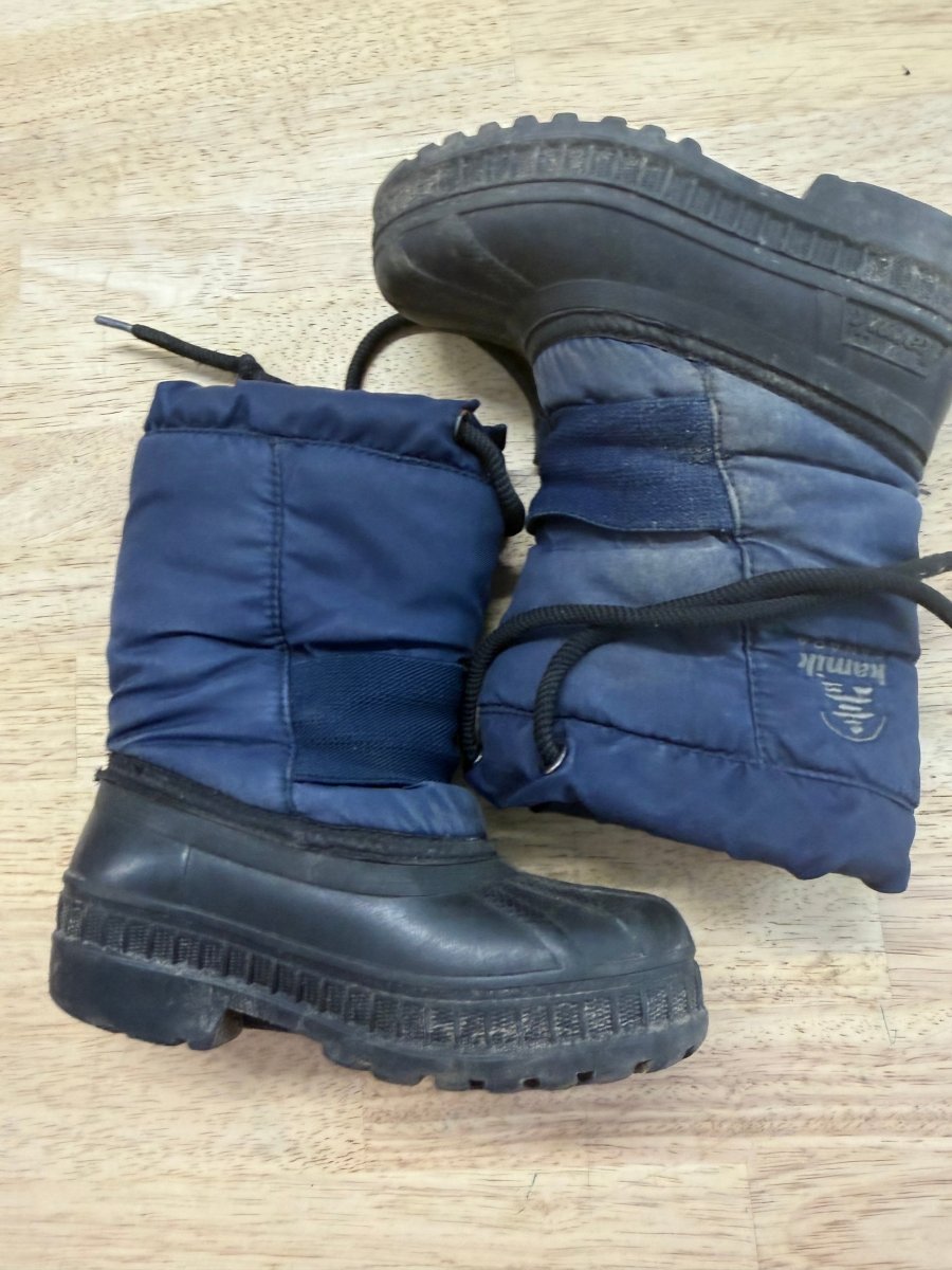 Kamik Navy & Black Galosh Snowboot – 8 - Nest and Sprout-Consignment