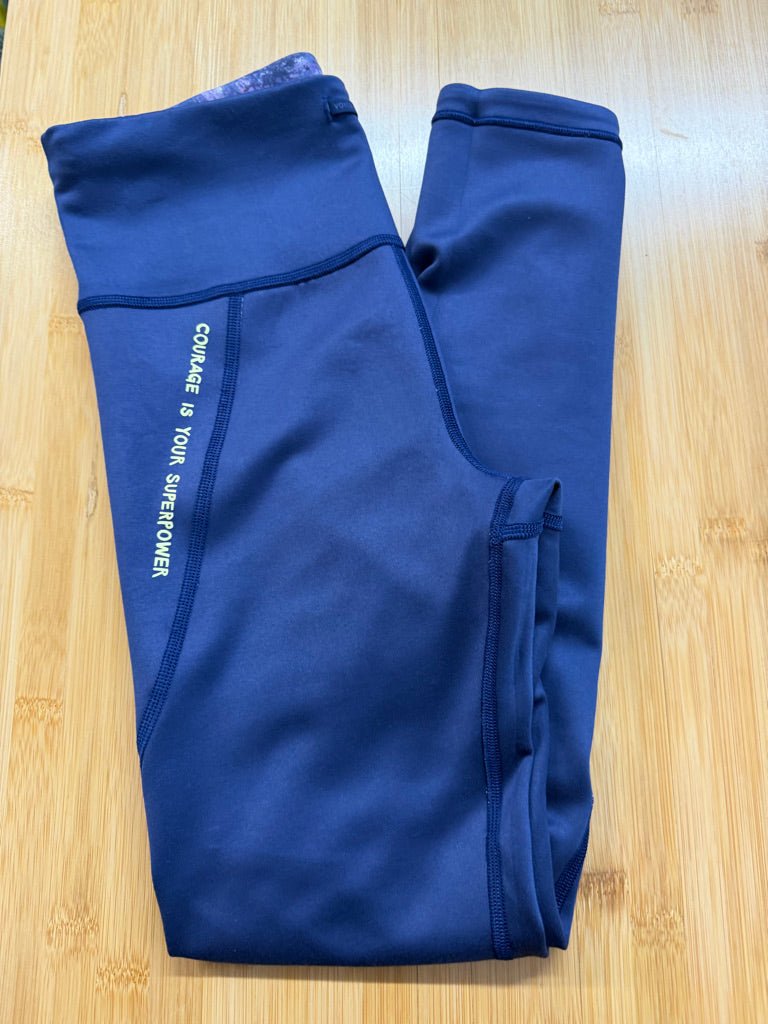 Athleta Girl x Simone Biles Leggings – 12Y Est. | Purple Print Reversible - Nest and Sprout - Consignment