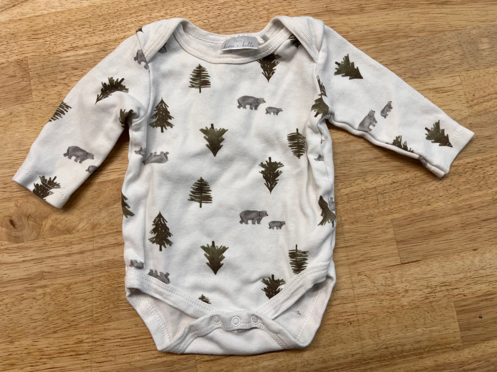Beau et Belle Bodysuit – 3–6 M Bear Print
